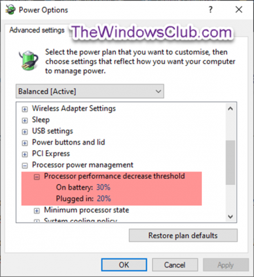 Windows 10 で非表示の電源オプションを設定する方法