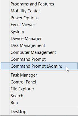 Opdrachtprompt uitvoeren als beheerder in Windows 10
