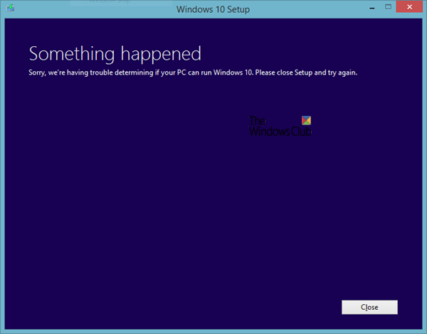 Désolé, nous ne parvenons pas à déterminer si votre PC peut exécuter Windows 10