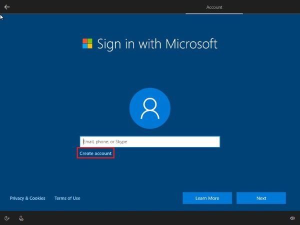 Créer un compte local pendant ou après l'installation de Windows 10 Famille
