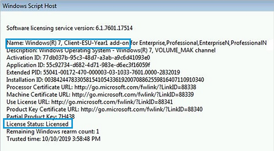 Windows 7'nizin Genişletilmiş Güvenlik Güncellemelerini (ESU'lar) alıp alamayacağı nasıl doğrulanır?