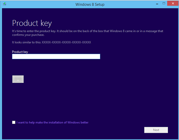 विंडोज 8 उत्पाद कुंजी का उपयोग करके विंडोज 8.1 आईएसओ कैसे डाउनलोड करें