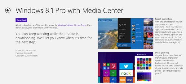 Kako nadograditi Windows 8 na Windows 8.1
