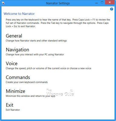Comment utiliser Narrator sous Windows 7/8