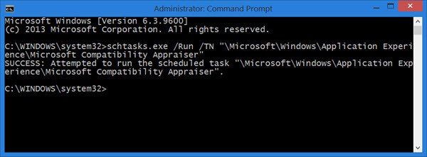 Comment exécuter manuellement l'évaluateur de compatibilité Windows 10