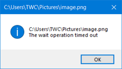 Ventetiden ble tidsavbrutt mens du åpnet Bilder i Windows 10