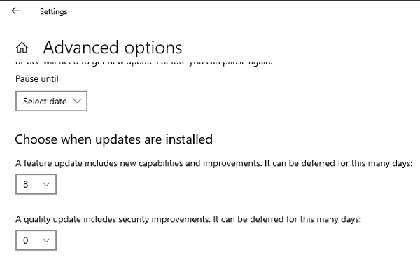 Error sa Windows Update 0x80240fff