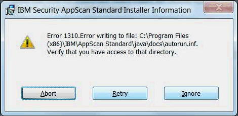 Correction de l'erreur 1310, erreur d'écriture dans un fichier sur les systèmes Windows