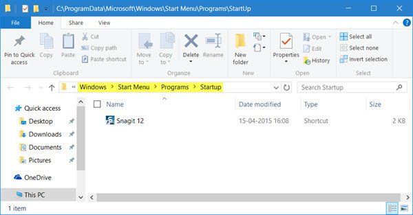 Hur man får ett program att köras vid start i Windows 10