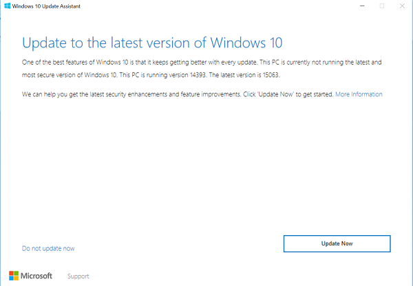 Pasang Windows 10 2004 menggunakan Windows 10 Upgrade Assistant