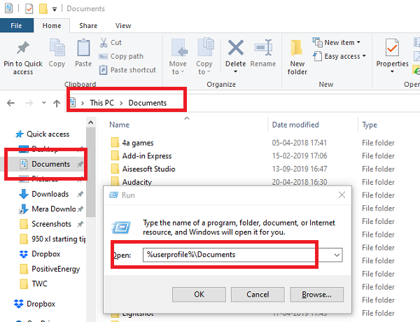 Missä ovat asiakirjat Windows 10: ssä?