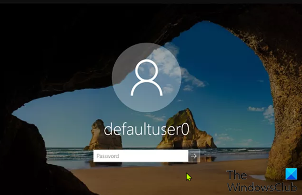 Defaultuser0 parooli eemaldamine Windows 10-s