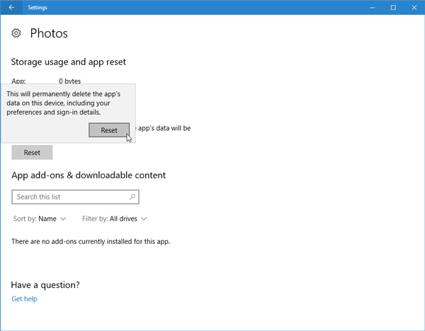 Ispravite sporo ili ne radi aplikaciju Photos u sustavu Windows 10