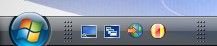 Kiirkäivituse tööriistariba ikoonide suurendamine Windows Vistas