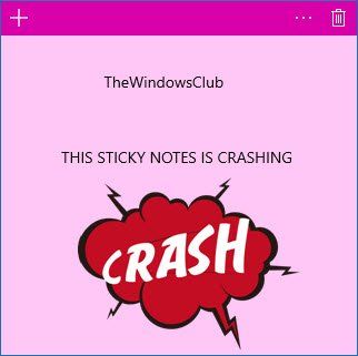 Sticky Notes se bloque et a cessé de fonctionner dans Windows 10