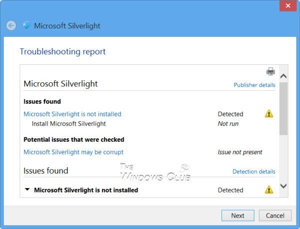 Почистете повредената инсталация на Silverlight в Windows