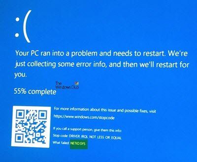 Kuinka korjata netio.sys -kaatumiset Windows 10/8/7: ssä