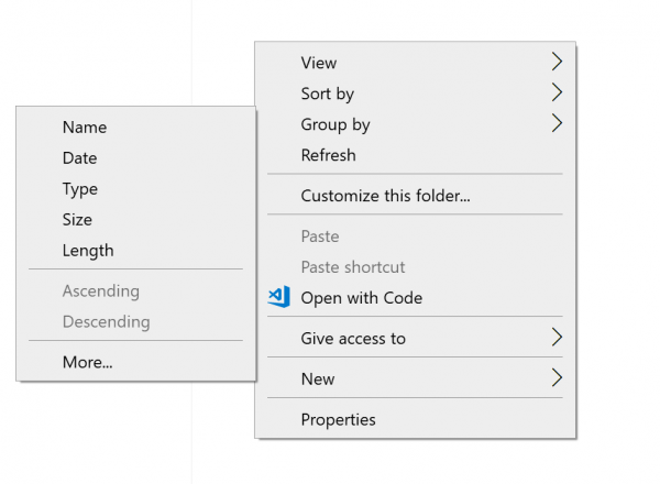 Windows 10'da Explorer'da Dosya Gruplama nasıl devre dışı bırakılır