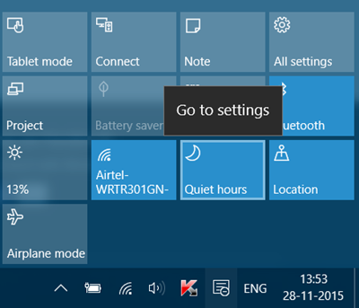 Windows 10 でサイレント モードを有効または無効にする方法