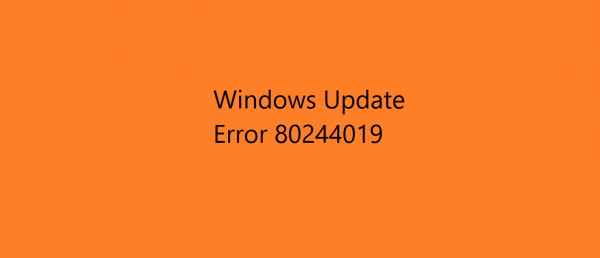 Как да коригирам грешка в Windows Update 80244019