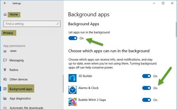 Kuinka estää Windows 10 -sovellukset toimimasta taustalla