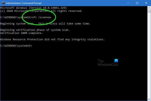 Comment exécuter le vérificateur de fichiers système sfc / scannow dans Windows 10