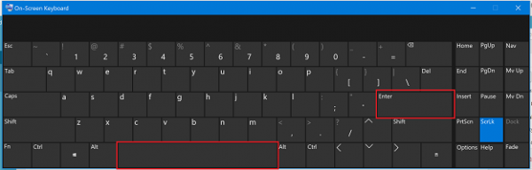 Välilyönti- tai Enter-näppäin ei toimi Windows 10 -tietokoneessa