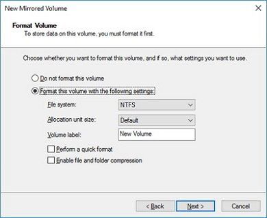 Comment créer un volume en miroir pour la sauvegarde instantanée du disque dur dans Windows 10