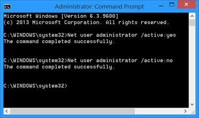 Kā iespējot vai atspējot iebūvēto administratora kontu sistēmā Windows 10