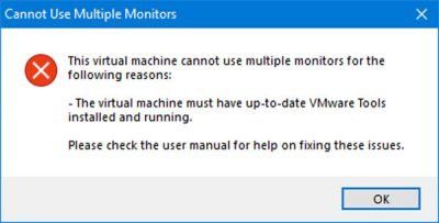 Utiliser le double moniteur avec la machine virtuelle VMware