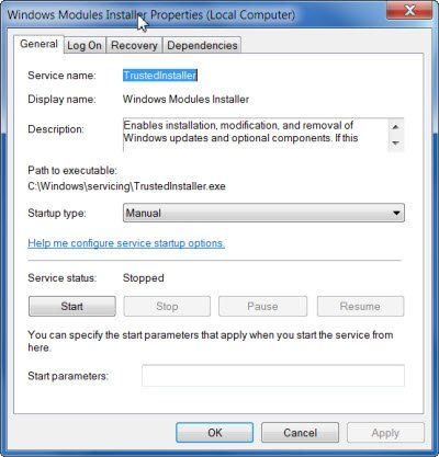 Wat is TrustedInstaller.exe in Windows 10
