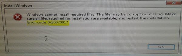 Correction du code d'erreur Windows 0x80070017 lors de l'installation, de la mise à jour ou de la restauration du système
