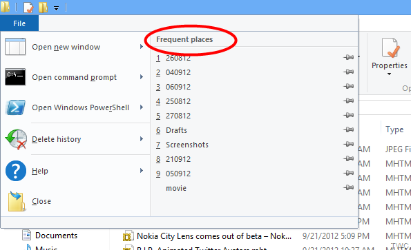Suppression d'éléments de la liste des emplacements fréquemment utilisés dans l'Explorateur de fichiers dans Windows 10