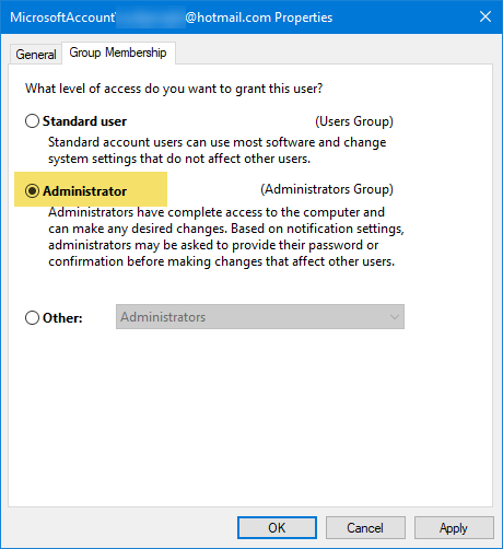 Windows 10에서 작동하지 않는 관리자로 실행
