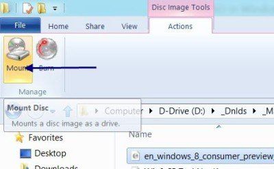 Monter ou démonter le fichier ISO dans Windows 10