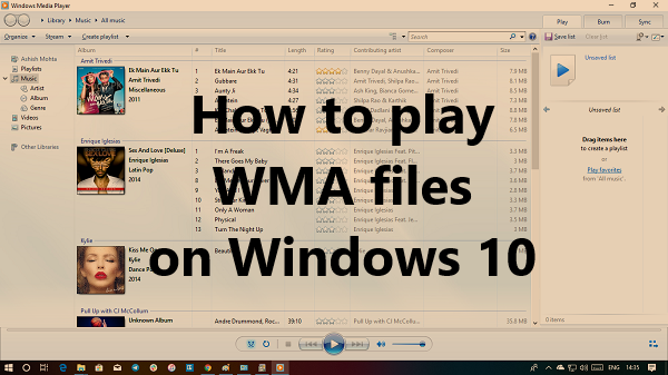 כיצד להפעיל קבצי WMA ב-Windows 10 ומה לעשות אם WMA לא יתנגן ב-WMP