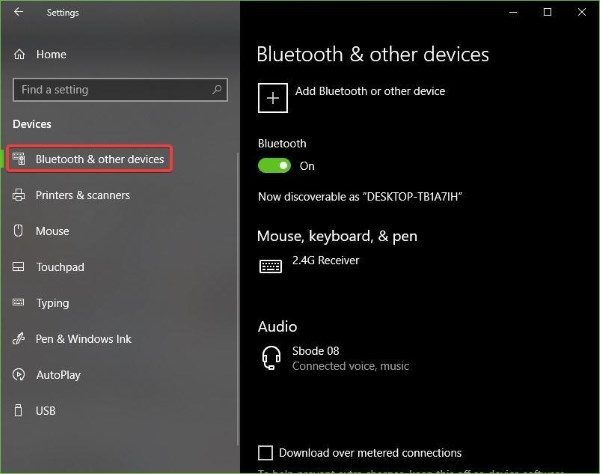 Impossible de supprimer la souris et le clavier Bluetooth dans Windows 10