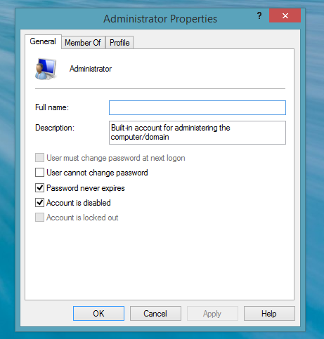 Windows-8.1-In-WorkGroup-Mode-1 کے لیے-لوکل-ایڈمنسٹریٹر-اکاؤنٹ کو فعال کریں