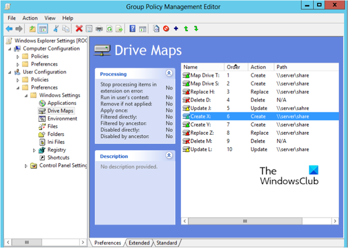 Comment mapper un lecteur à l'aide des paramètres de stratégie de groupe dans Windows 10
