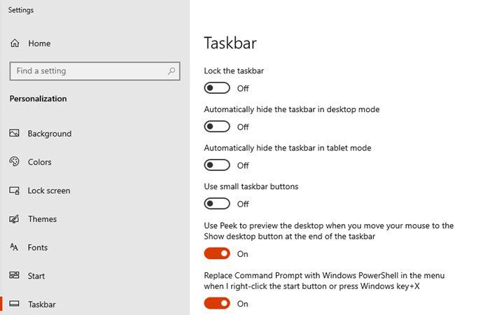 Windows 10 uzdevumjoslas iestatījumi Trūkst meklēšanas joslas
