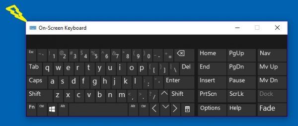 Kosketus- ja näyttönäppäimistön koon muuttaminen Windows 10: ssä
