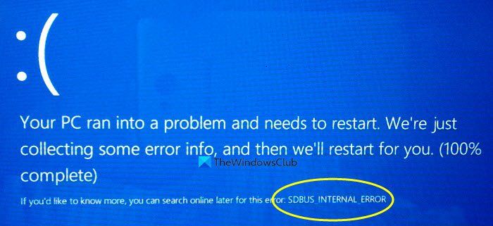 Fix Sdbus.sys Blue Screen-fout in Windows 10