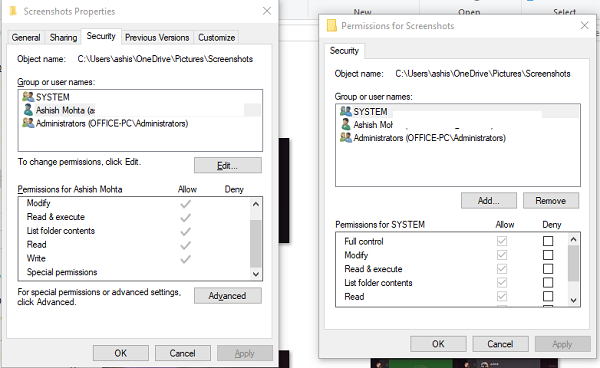 So ändern Sie die Datei- und Ordnerberechtigungen in Windows 10