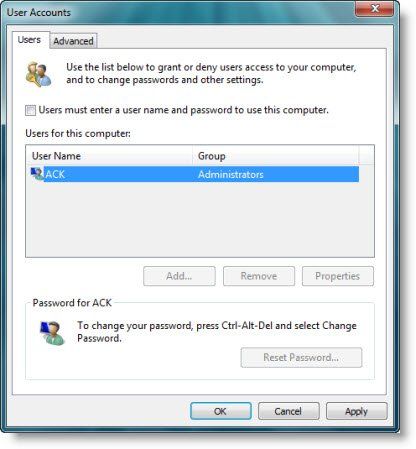 Deshabilite la pantalla de inicio de sesión de Windows e inicie sesión automáticamente en Windows 10
