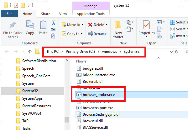 Windows 10 の Browser_Broker.exe とは何ですか?ウイルスですか？