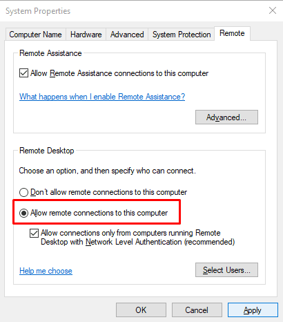 Kuidas parandada kaugtöölaua veakoodi 0x204 Windows 10-s