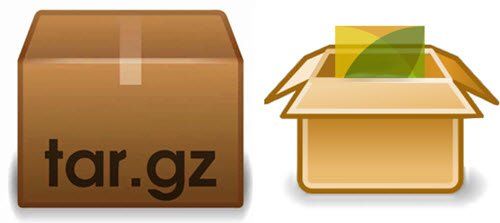 .TAR.GZ、.TGZ、または.GZを開く方法または抽出する方法。 Windows 10 のファイル