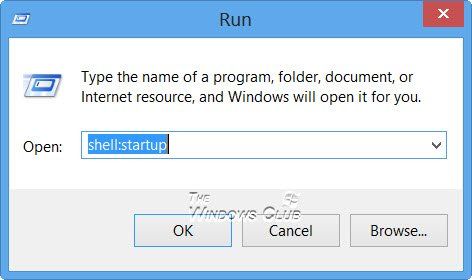 Speicherort des Startordners in Windows 10