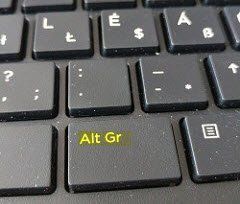 Kuidas lubada või keelata klahv Alt Gr Windows 10 klaviatuuril