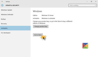 Kako nadgraditi z Windows 10 Home na Pro, Pro na Enterprise